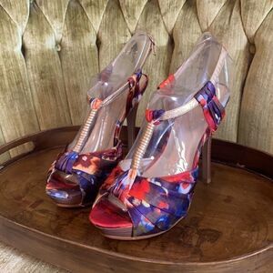 Apt. 9, multi color heels. Women’s 10.